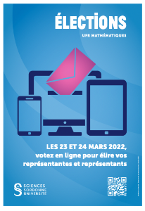 Affiche - élections UFR mathématiques